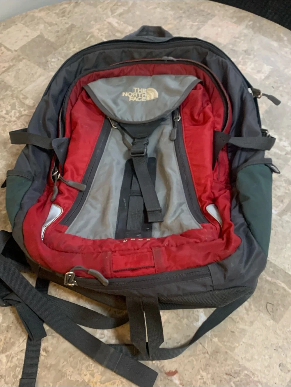 The North Face Surge Backpack Northface Bag School College Hiking Worn
